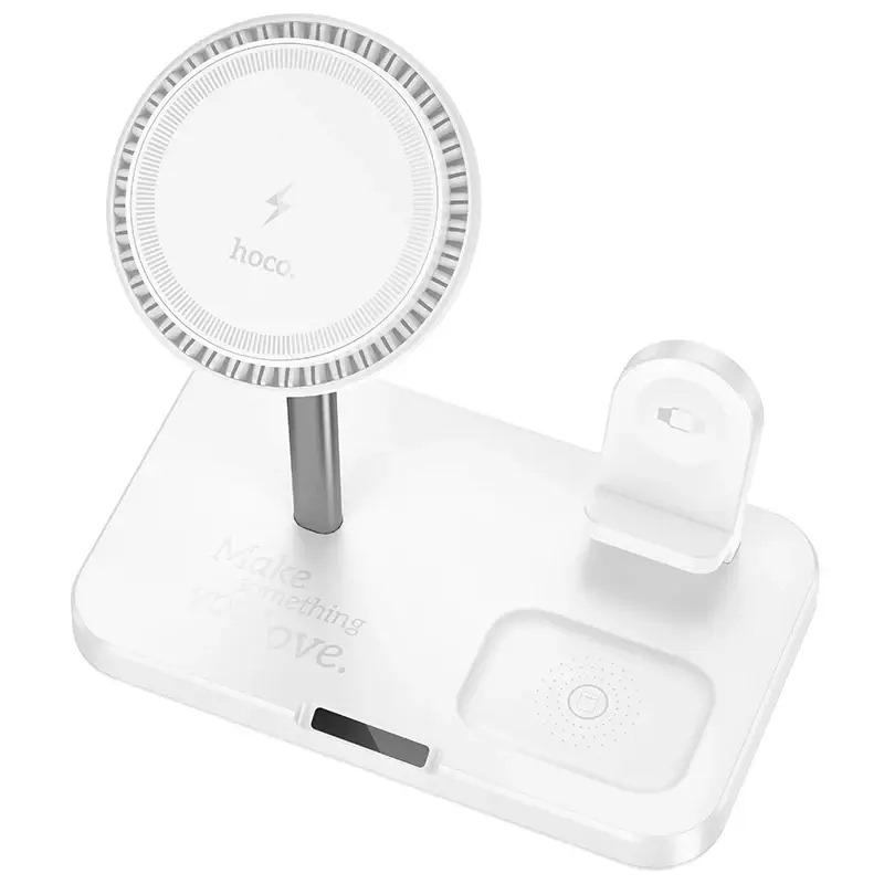 HOCO 3-IN-1 Magnet Wireless Fast Charger With Light CQ12 - Image 2