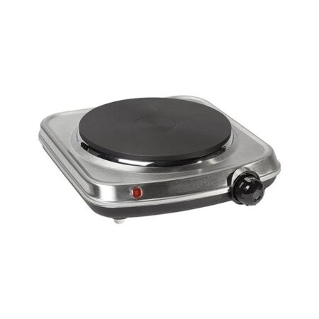 Campomatic Single Electric Plate, 1500W, 18.5 cm, Brushed Stainless Steel