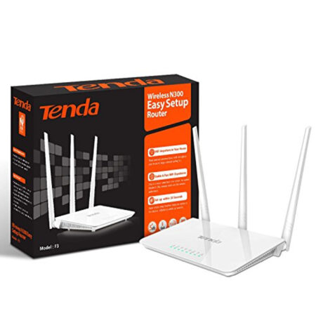 Tenda Wireless N300 Easy Set Up Router Three External Antennas Boost Wifi Throughout Your House Stable & Fast Experience Set Up Within 30 Seconds
 Tenda Wireless N300 Easy Set Up Router Three External Antennas