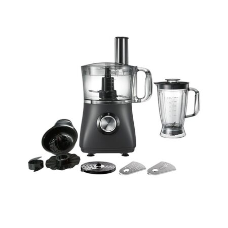 Food Processor with 2L Bowl & 2L Blender, 2
 Speeds, 750W Direct Drive Motor, Juicer, Pro
 Black body