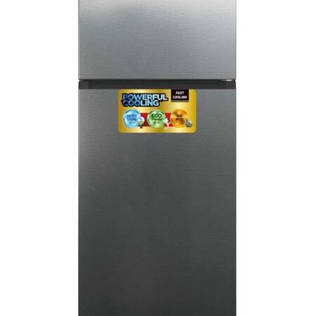 Campomatic No Frost , Inverter Motor , 5 / Glass Shleves , Recessed Handles , Led Lights, Twist Icemaker, Reversible Door, Color : Stainless Steel . Dimensions : H180*W70*D70cm