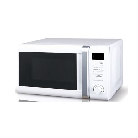 Microwave 23L, MRS System, Digital Control, Multi Power Level, Various Auto Cook Menu, White color with Silver Handle