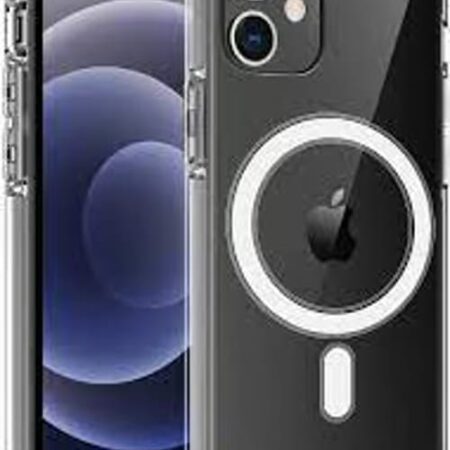 Magnetic Clear Phone Case for iPhone 12 2022 Transparent Shockproof Cover For Mag Wireless Charging Magnet Case