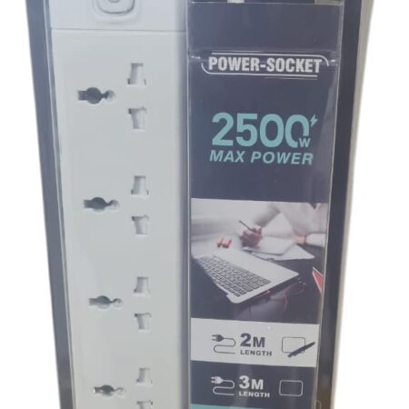 Power Socket 2500W Max Power2M Length 4 Plug