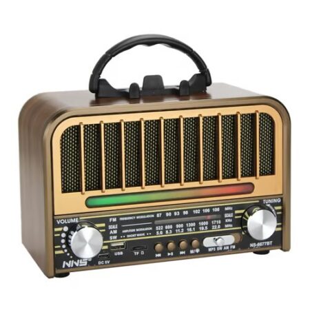 NNS AM/FM/SW 3Band Radio With USB /TF Music Player Bluetooth USB Charging Line