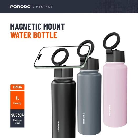 PORODO Magnetic Mount Water Bottle
