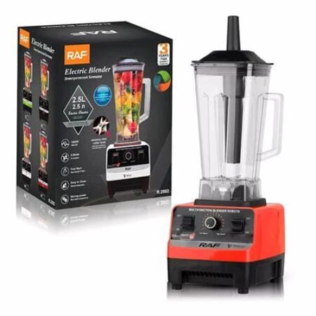 RAF Electric Blender Power 2400W Glass Capacity 2.0L