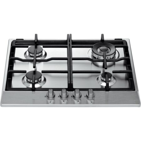 Supergas Built-In Flat Hob 60Cm ,4G+1TB,Cast Iron ,Front Knobs,Electronic Ignition ,Stainless Steel,Full safety