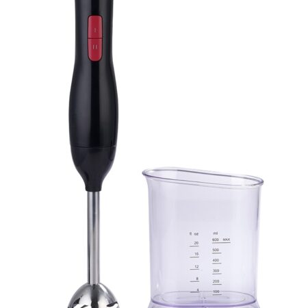 Campomatic,Stick Blender, 450W, 2 Speeds, Stainless Steel Stick, Measuring Cup, Black