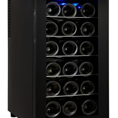 Campomatic,Wine Cooler Single Zone Full Glass Front Design 18Bottles Capacity