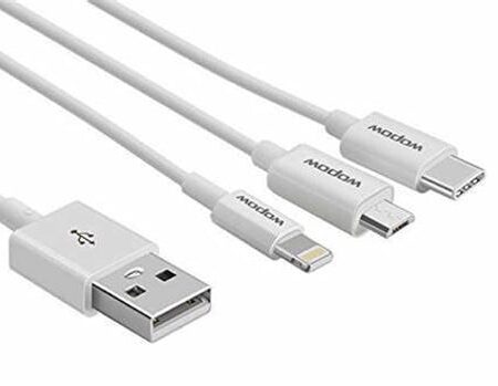 Wopow 3IN1 Fast Charging Cable 1200mm