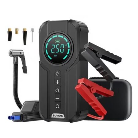 Jump Starter With Air Pump 2IN1 Smart Fast Charging Portable & Safe