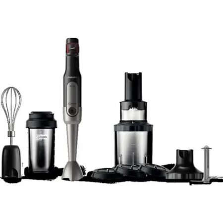 Philips, BLENDER HAND , ProMix , 800W , SpeedTouch (Turbo + Variable) , On-The-Go Tumbler (0.5L) , Whisk , Chopper XL , Spiralizer