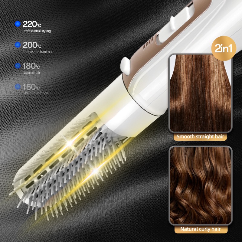 HALEY Half Brush Comb Hair Straightener – 800W Model HY-4001 - Image 2