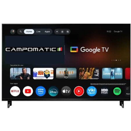 Campomatic,QLED Frameless 144Hz 4K Smart TV W x H (cm) : 223 x 127.5