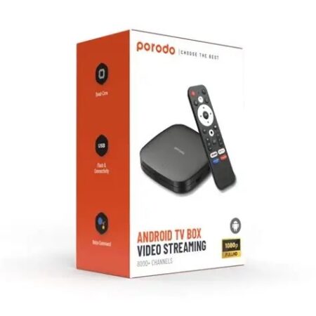 Porodo SmartView Android TV Box – 1080P Full HD (2GB/8GB)