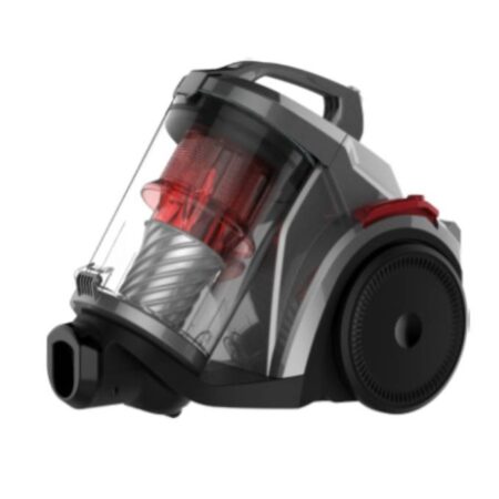 Campomatic,Bagless 2400W, XL Size, Heavy Duty Copper Motor, Telescopic Tube, Large Floor Brush, HEPA Filter, 5 L, On Board Acc., Red & Grey Color