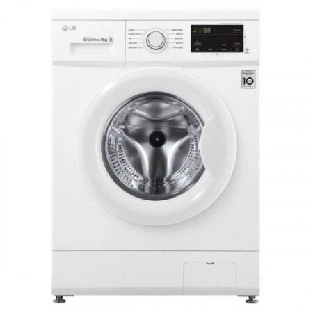 LG, Washing Machine 8Kg 1400Rpm Front Loader Washer, Direct Drive Motor, 6 Motion, White Color
