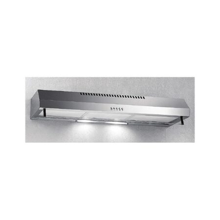 Campomatic,Industrial Under Cabinet Hood 60cm, 2Motors, Full Stainless Steel, Foldable Front Glass, Aluminium & Carbon Filter, 450m3/hr