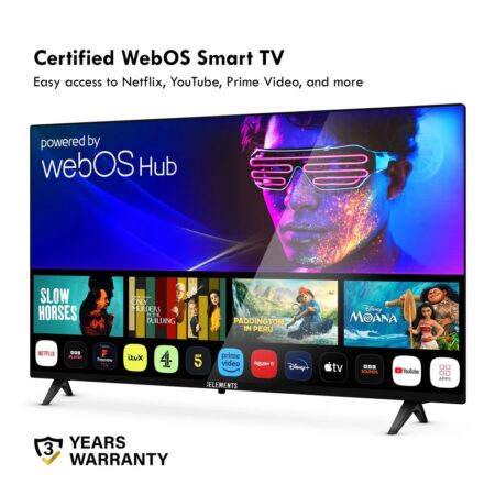 KB ELEMENTS 43" QLED 4K Smart TV WebOS, Frameless Design ELT43WQ8DE