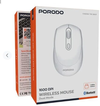 Porodo Wireless Mouse 1600DPI