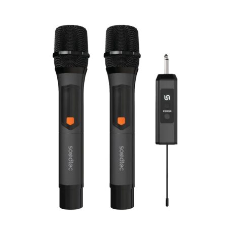 Porodo Soundtec Duo Mic Rechargeable Wireless Microphone