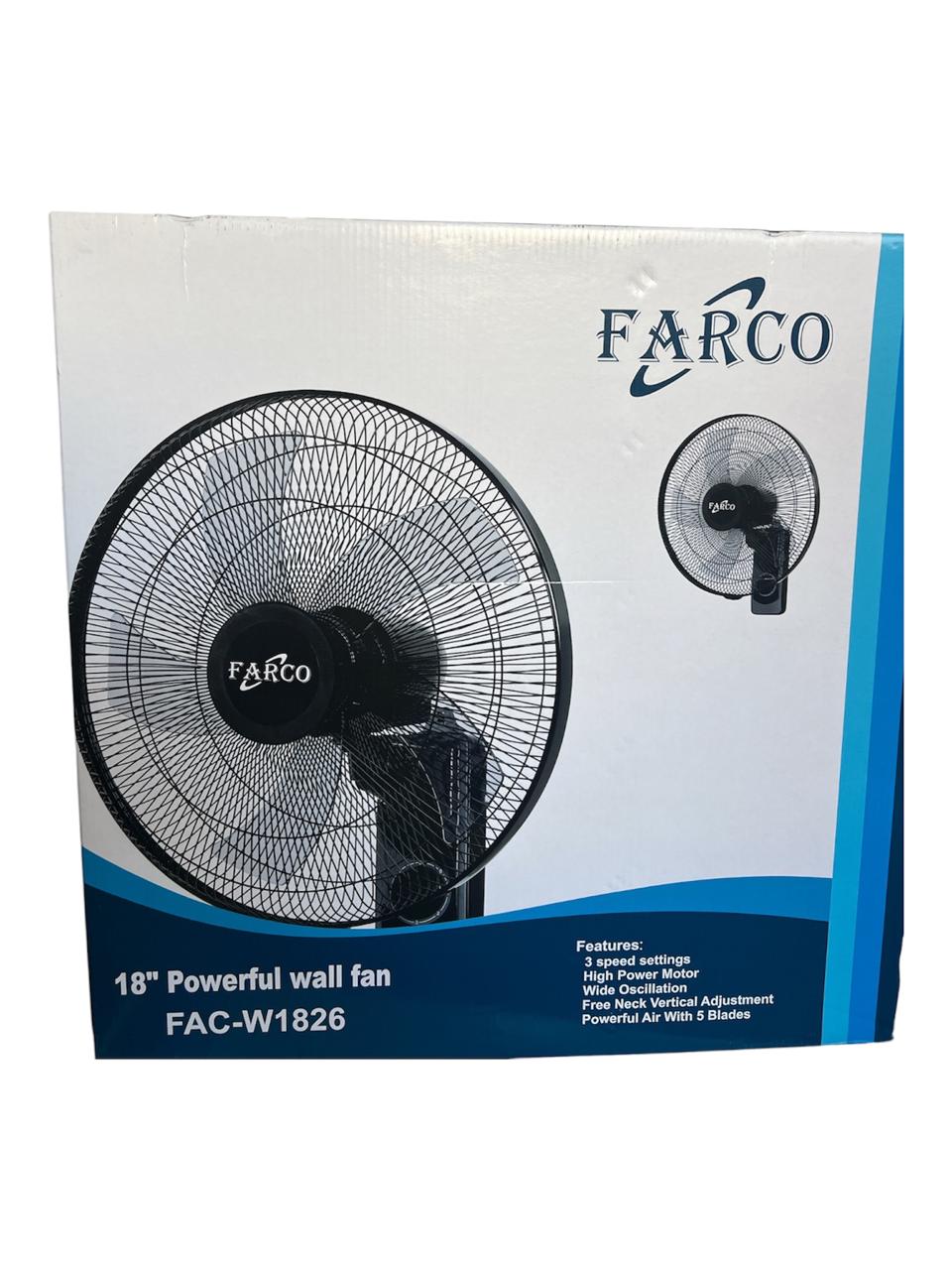 FARCO 18” Wall Fan 60W – FAC-W1826