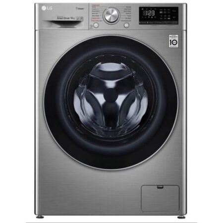 LG, Vivace Washing Machine 9KG 1400RPM Direct Drive Inverter Motor, Stainless