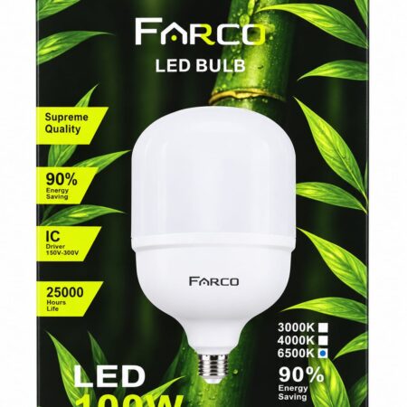 FARCO FA-100E LED Bulb 100W – 9000 Lumens