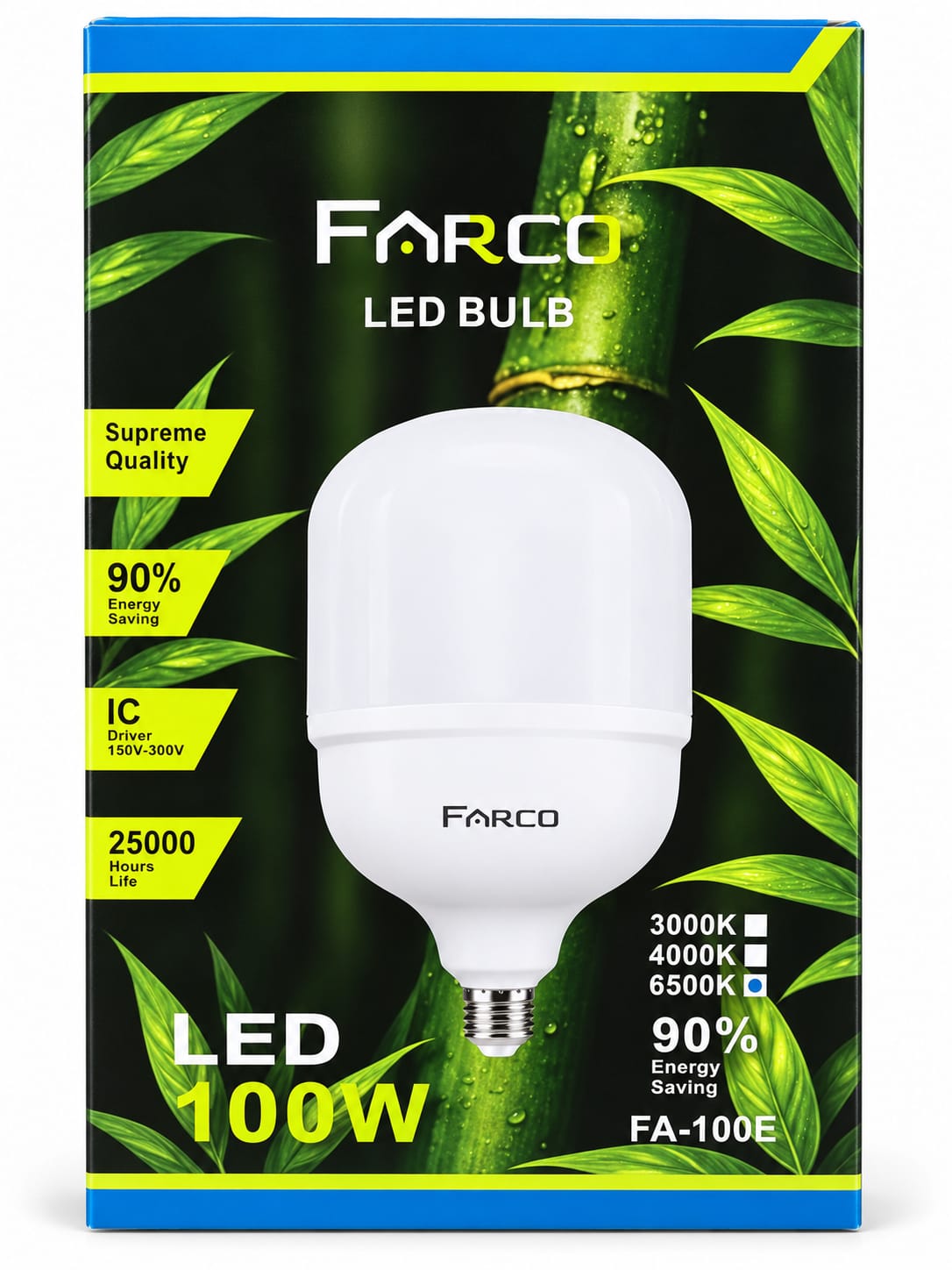 FARCO FA-100E LED Bulb 100W – 9000 Lumens