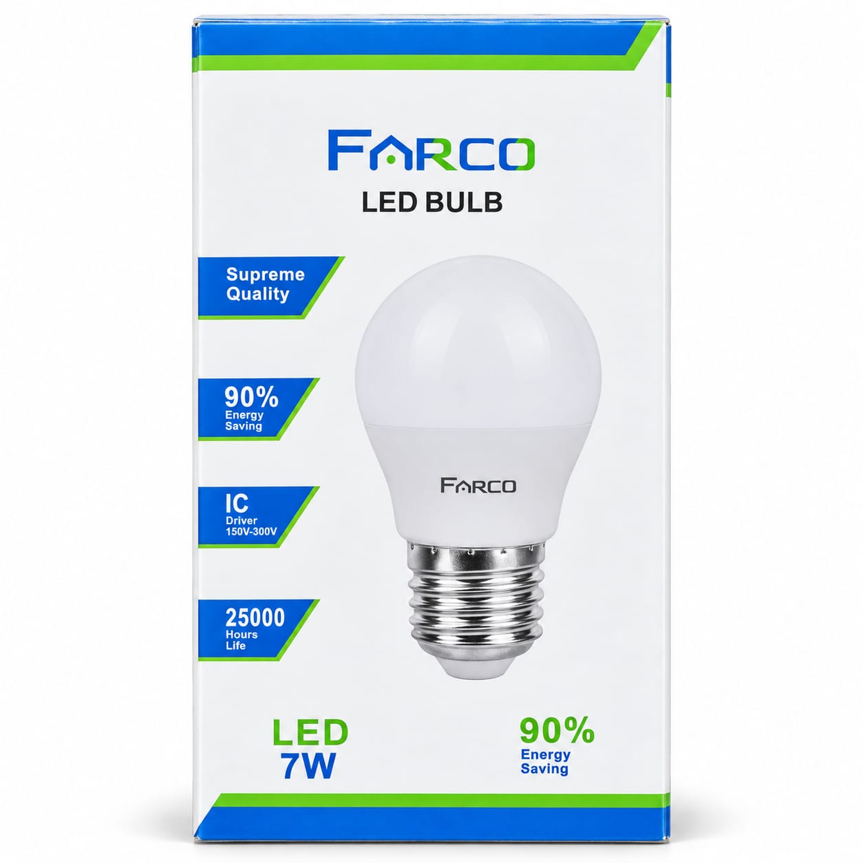 FARCO 7W LED Bulb – 3000K / 4000K / 6000K