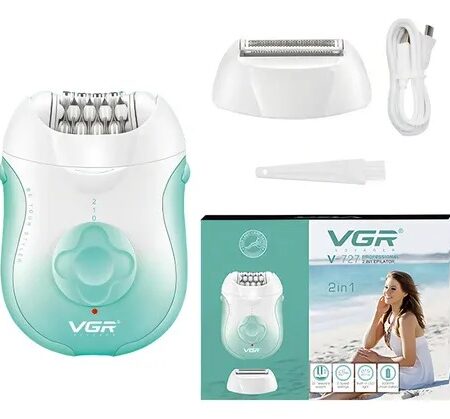 VGR V-727 2-in-1 Epilator & Lady Shaver